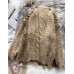 Vintage o neck brown knitwear plussize thick knitted pullover